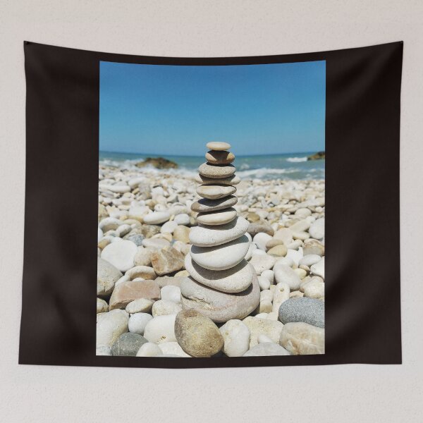 Item preview, Stone Balance on a Gargano Beach designed and sold by EpicVistas.