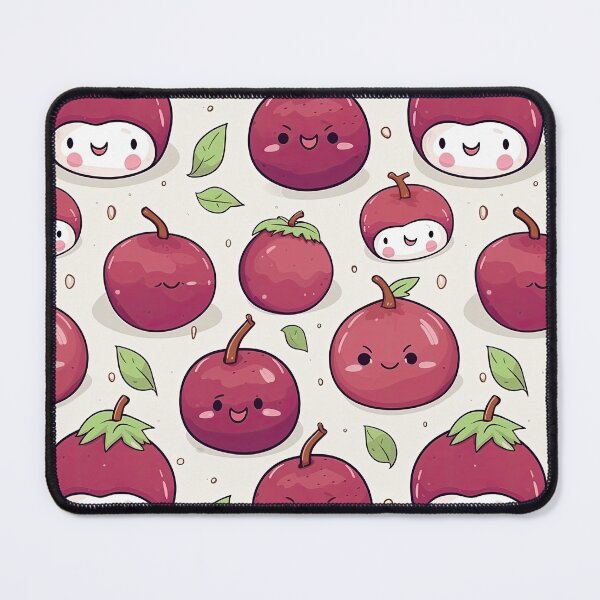 Item preview, cute mangosteen seamless designed and sold by NatthyDesign.