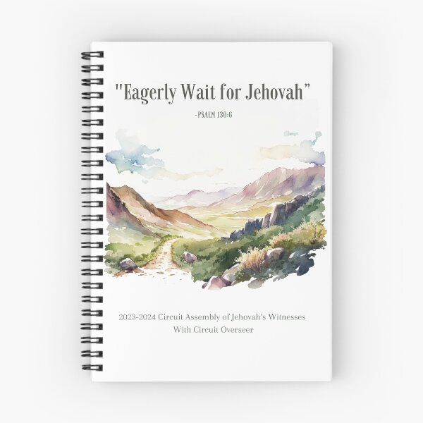 Item preview, Eagerly Wait for Jehovah 2023-2024 Circuit Assembly Notebook, JW Circuit Assembly Program designed and sold by Kishaprints.