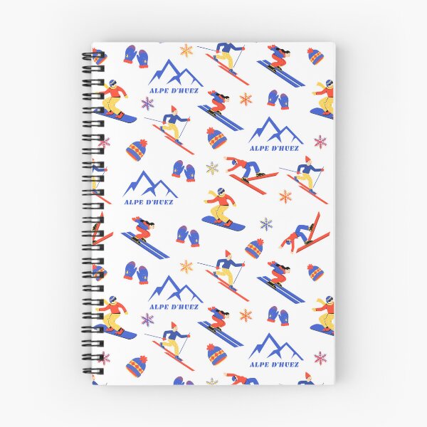 Item preview, Alpe d'Huez France Ski Snowboard seamless pattern designed and sold by Vintage-TM.