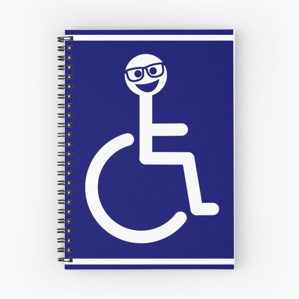 Item preview, Disabled Blue Badge with nerd face emoji designed and sold by Sue Davie.
