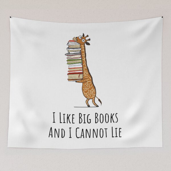 Item preview, Jirafa sosteniendo una pila de libros - Me gustan los libros grandes y no puedo mentir - Amante de los libros designed and sold by zymhgofofln79.
