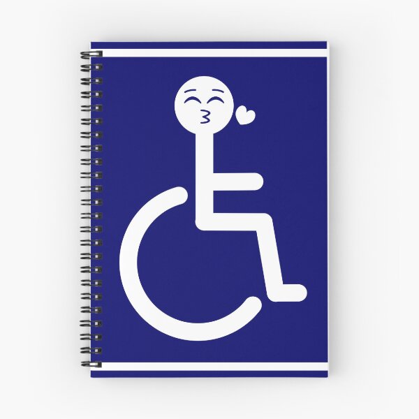 Item preview, Disabled Badge with blowing a kiss face emoji designed and sold by Sue Davie.