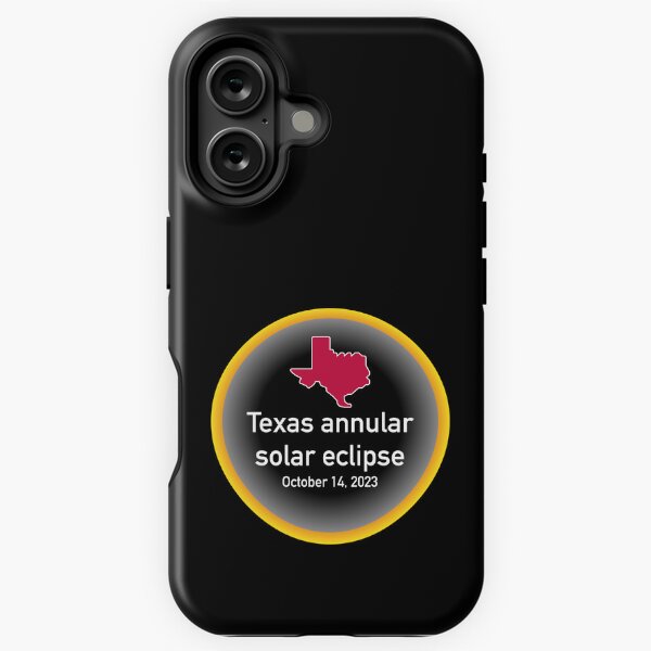 Item preview, Annular solar eclipse, October 14, 2023 in Texas, small designed and sold by Cosmos-as-Art.