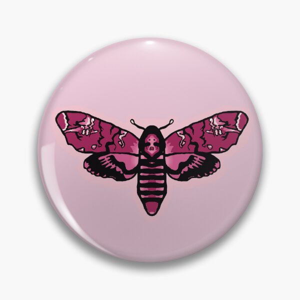 Item preview, Pretty in Pink deaths heads moth designed and sold by Phoebedeeart.