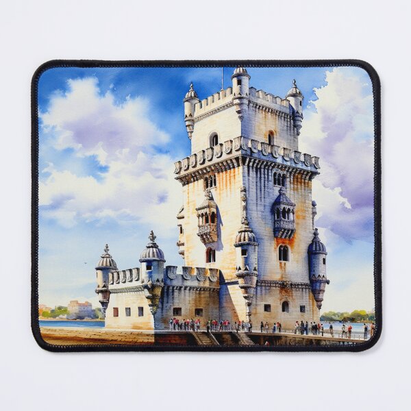 Item preview, A Watercolor Design of the Belem Tower in Lisbon - Portugal designed and sold by Sketch-Shack.