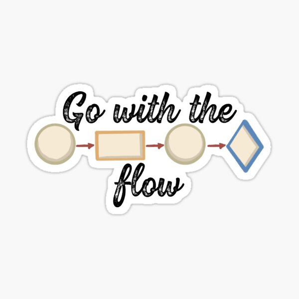 Item preview, Go with the flow designed and sold by Quick Brown Fox Canada.