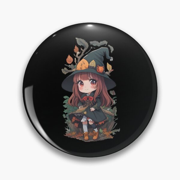 Item preview, Cute anime autumn witch designed and sold by twisted-dot.
