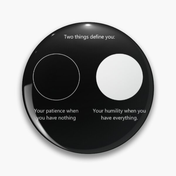Item preview, patience and humility designed and sold by ritusdesigns.