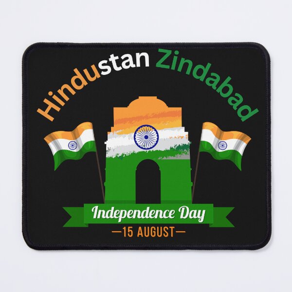 Item preview,  Indian Flag, Independence Day,  Long Live India, Hindustan Zindabad, Indian Patriotism, Victory to India, Indian Pride designed and sold by Right-UR.