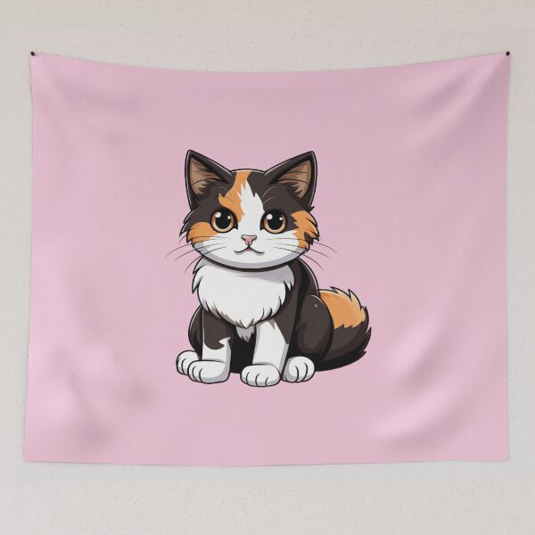 Item preview, Whiskered Charm: Adorable Calico Cat Artistry designed and sold by AlienSkinEyes.