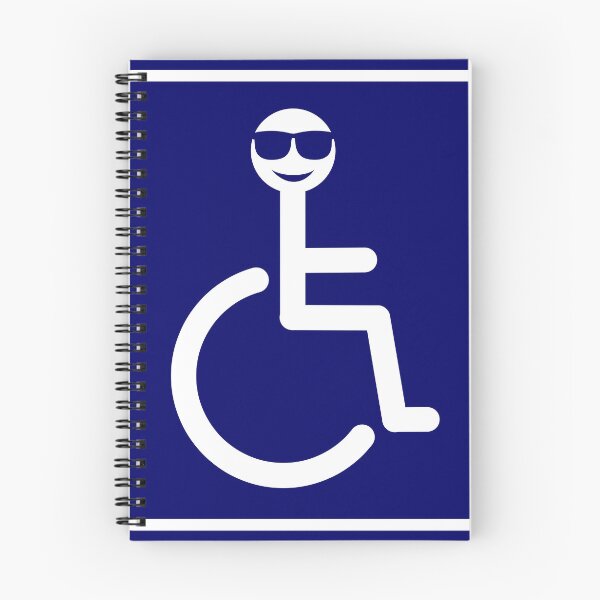 Item preview, Disabled Blue Badge with Cool face emoji designed and sold by Sue Davie.