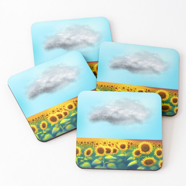 Item preview, Sunflower field and cloud designed and sold by GasconyPassion.