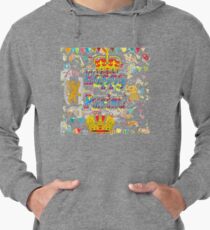 Happy Purim, happy, Purim, blessed, blest, blissful, blithe Lightweight Hoodie
