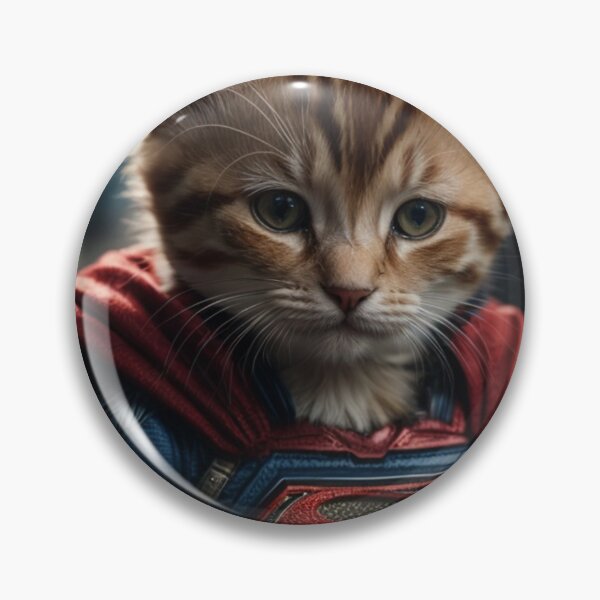 Item preview, SuperKitten: an adorable kitten dressed up as a superhero designed and sold by Gilby-Designs.