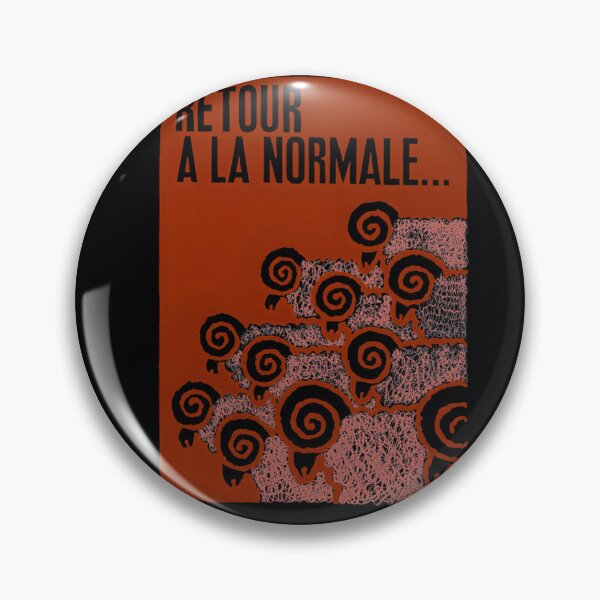 Item preview, Paris Revolt, May 68 &x27;RETOUR A LA NORMALE&x27; The Original in Deepest Red on Bone Grey Clas	 designed and sold by jfwmatzrpdn97.