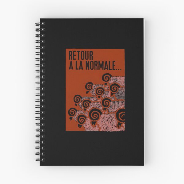 Item preview, Paris Revolt, May 68 &x27;RETOUR A LA NORMALE&x27; The Original in Deepest Red on Bone Grey Clas	 designed and sold by jfwmatzrpdn97.