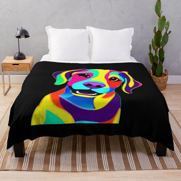 Item preview, colorful dog designed and sold by Majkel & Majkel.