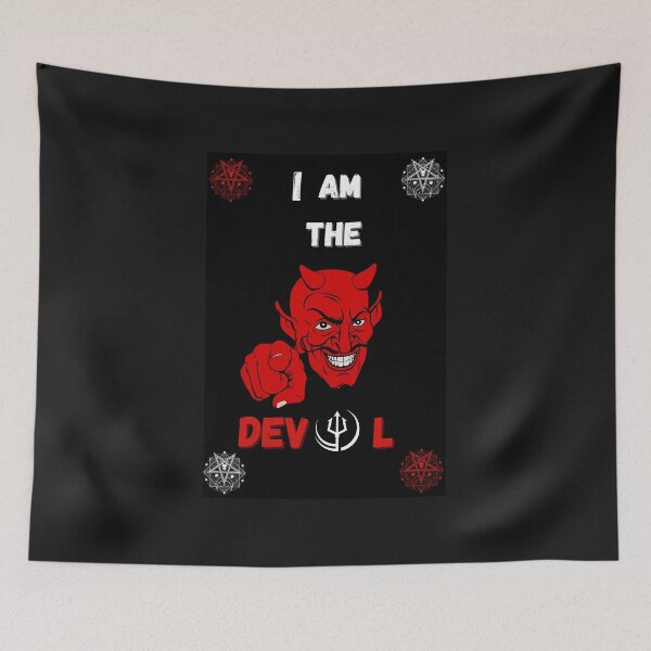 Item preview, I AM THE DEVIL ON HALLOWEEN designed and sold by Rouxman72.
