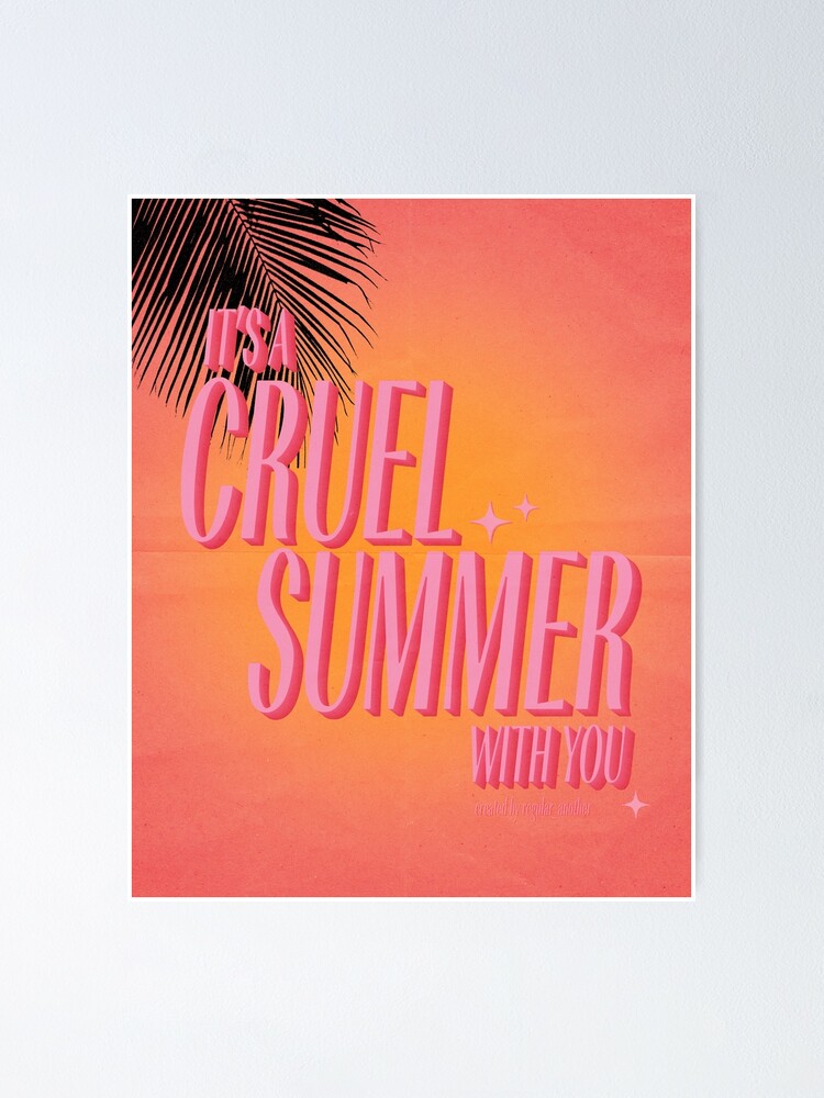 Lover Taylor Swift Pink Minimalist Album Poster