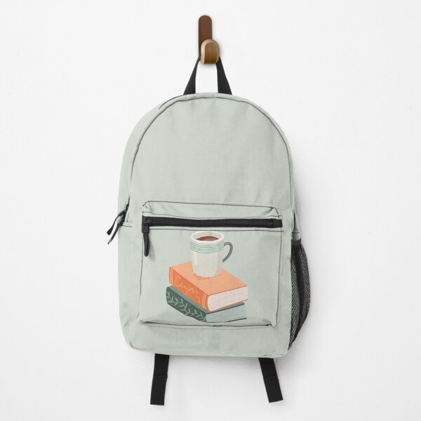 Item preview, Big books with a cup of coffee designed and sold by BookishSpace1.