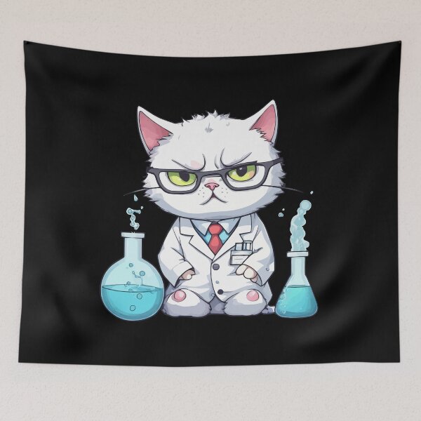 Item preview, Chemistry Teacher Cat designed and sold by Ridaelb.