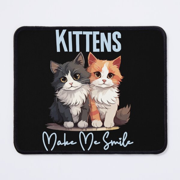 Item preview, Kittens Make Me Smile : Cute Cat Lover T-Shirt And Gifts designed and sold by Sandydesign.