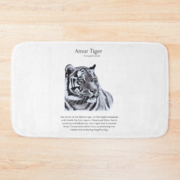 Item preview, Amur Tiger Face - Endangered Species designed and sold by IguaranDesign.