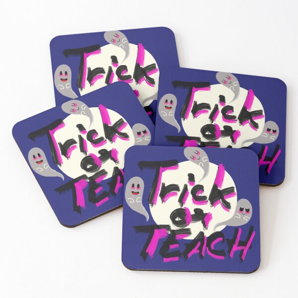 Artikelvorschau, Trick or Teach Halloween-Lehrer Groovy Teacher Halloween Trick or Teach Retro Ghost T-Shirt Schwarz-Rosa Halloween entworfen und verkauft von Sangdad.