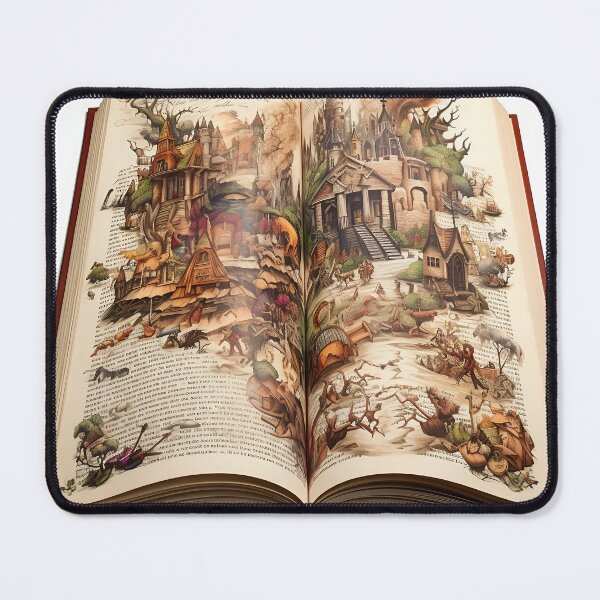 Item preview, Open Book Fantasy Village designed and sold by dcrc.