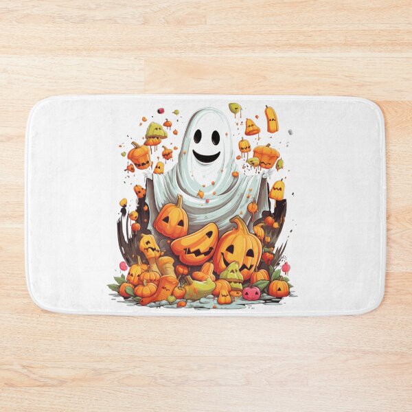 Item preview, Halloween Ghost With Pumpkin designed and sold by ArtFromBeyond.