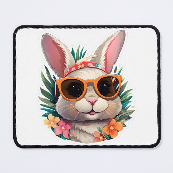 Item preview, Cool, kawaii and funny Bunny Rabbit Sticker designed and sold by EnigmaStitcher.