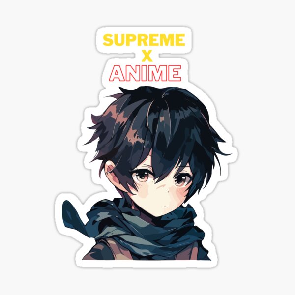 Anime shop supreme sticker