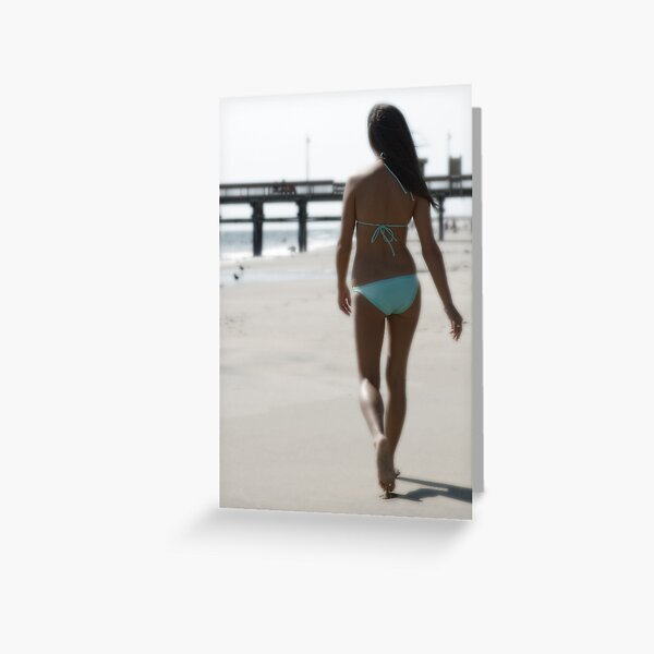 Long Walks on the Beach Greeting Card