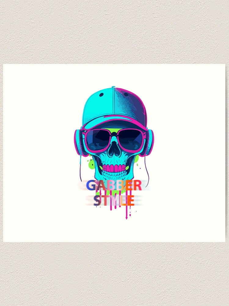Gabber Style Hardcore Apparel for Hardcore Fans Art Print