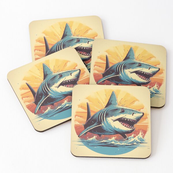 Item preview, Shark in Retro Classic Vintage Style designed and sold by redstar19.