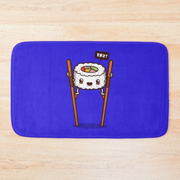 Item preview, Funny Kawaii Sushi On Stilts Cartoon designed and sold by BoggsNicolasArt.