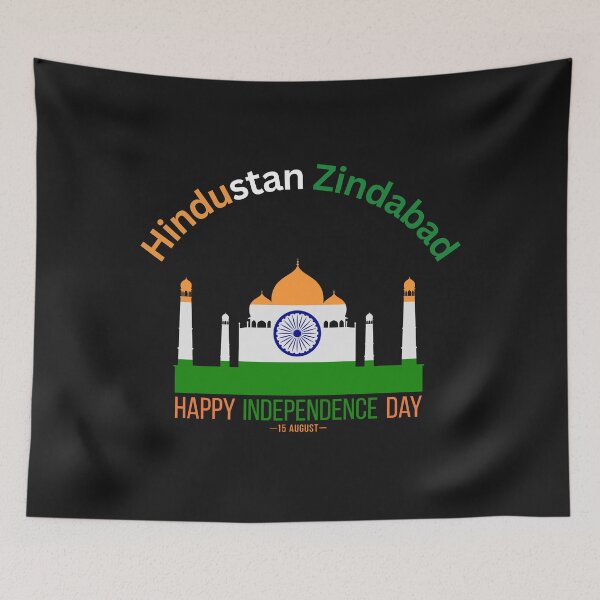 Item preview,  Indian Flag, Independence Day,  Long Live India, Hindustan Zindabad, Indian Patriotism, Victory to India, Indian Pride designed and sold by Right-UR.