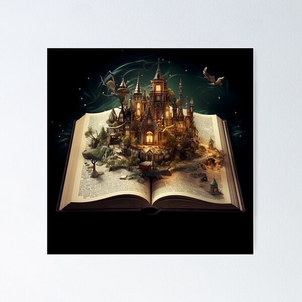 Item preview, Open Book Fantasy Castle designed and sold by dcrc.