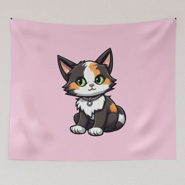 Item preview, Whiskered Charm: Adorable Calico Cat Artistry designed and sold by AlienSkinEyes.