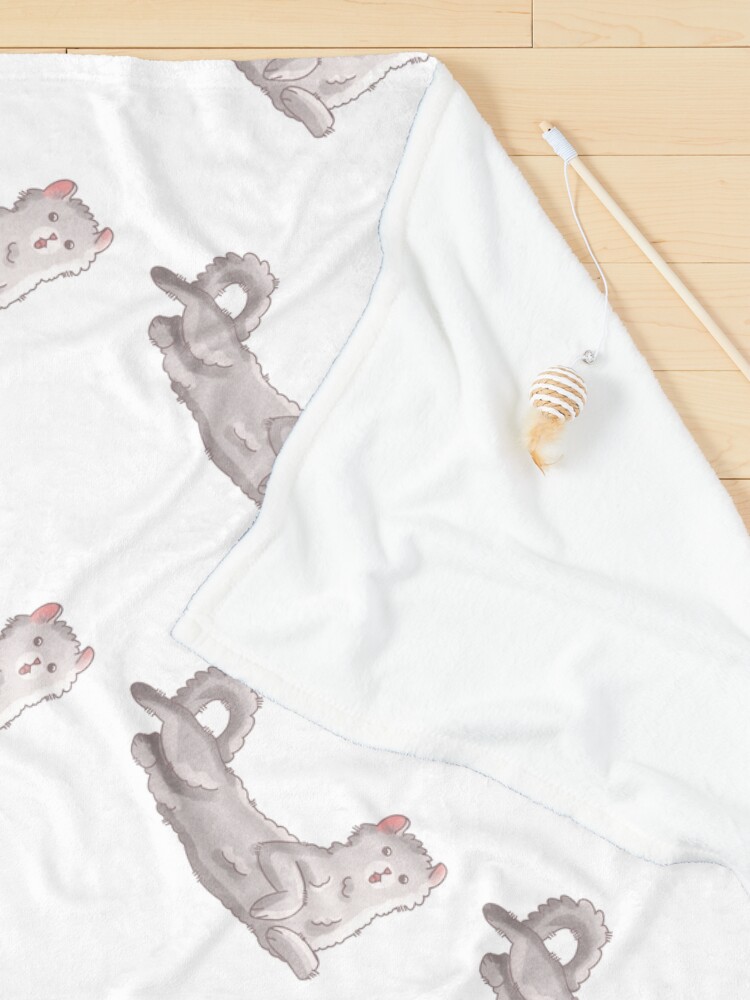 Thumbnail 3 of 6, Pet Blanket, White american curl designed and sold by FelineEmporium.