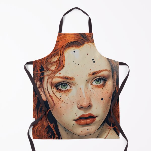 Item preview, Girl with red hair and green eyes  designed and sold by abmkf.