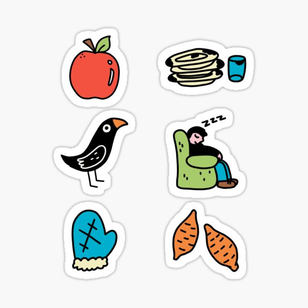 Cute Colorful Oven Mitt Sticker for Sale by Kristina Ann Cakes