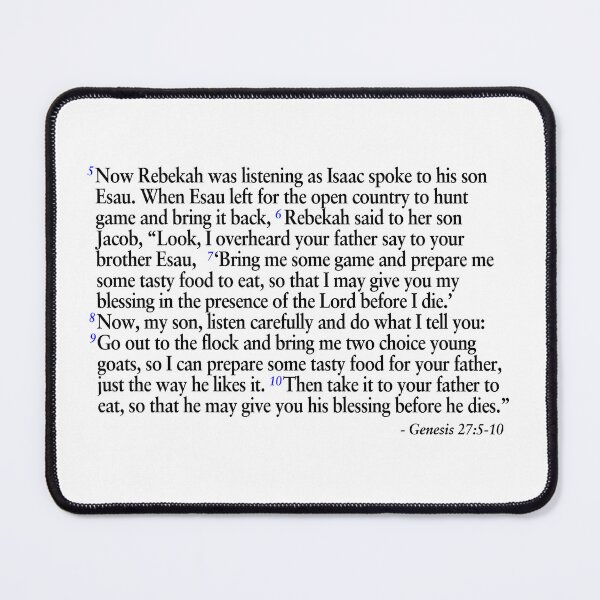 Item preview, Genesis 27:5-10 - Rebekah was listening as Isaac designed and sold by HeavenPrints.