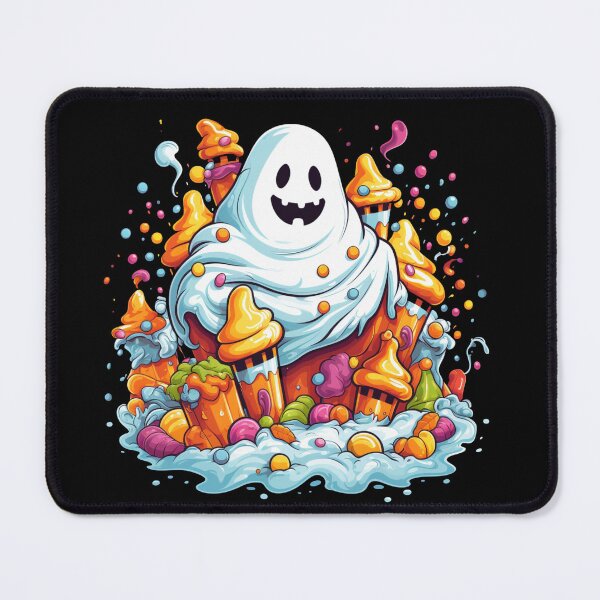 Item preview, Halloween Ghost With Pumpkin and Candy designed and sold by ArtFromBeyond.