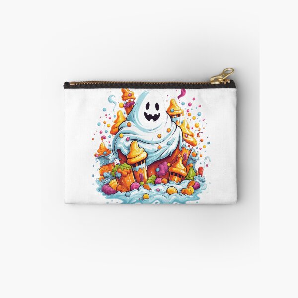 Item preview, Halloween Ghost With Pumpkin and Candy designed and sold by ArtFromBeyond.