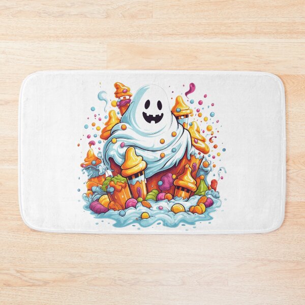Item preview, Halloween Ghost With Pumpkin and Candy designed and sold by ArtFromBeyond.