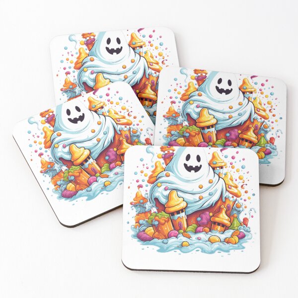 Item preview, Halloween Ghost With Pumpkin and Candy designed and sold by ArtFromBeyond.