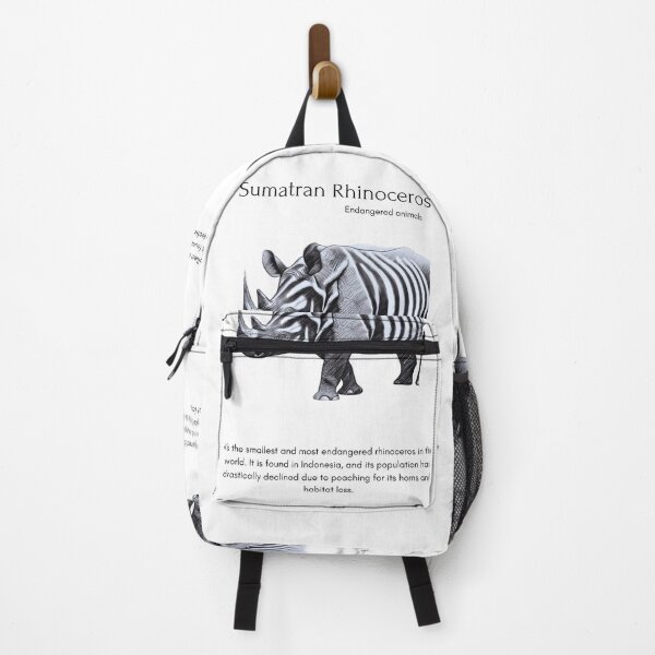 Item preview, A Sumatran Rhinoceros - Endangered Animals  designed and sold by IguaranDesign.