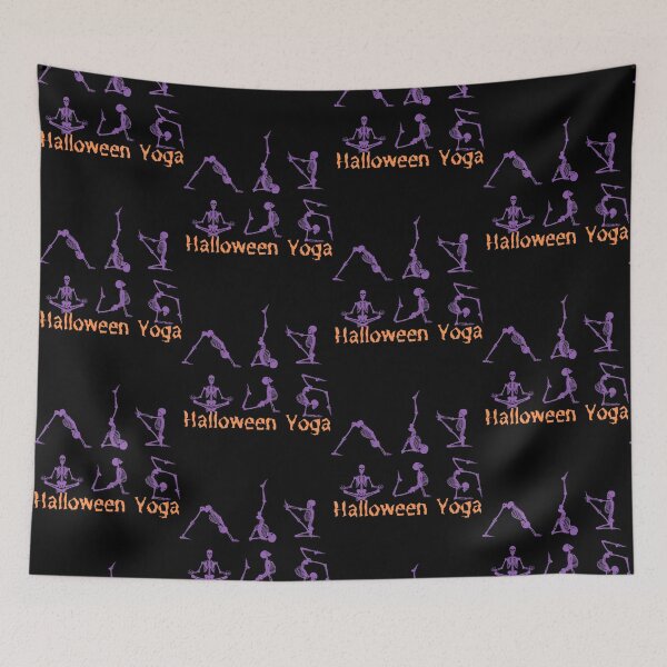 Item preview, Halloween Yoga poses skeleton designed and sold by Azrou shop.